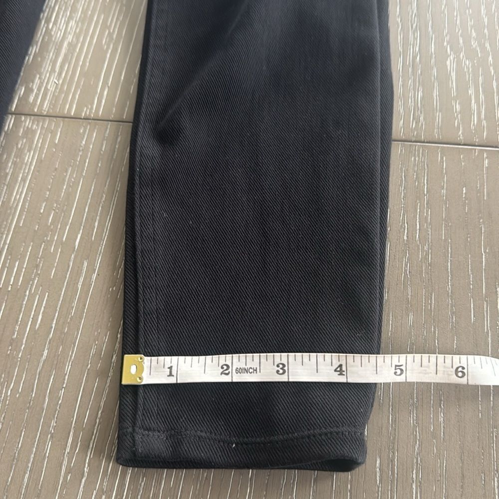 SPANX Jean-ish Pull On Ankle Leggings Black Denim Comfortable Women's Size M EUC - Picture 8 of 14